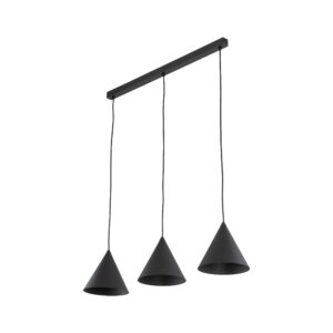 Lampa Wisząca TK Lighting Cono Black S Listwa x3