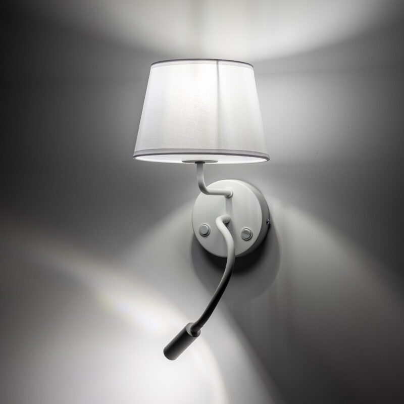 Kinkiet TK Lighting Maja White E27 + G9 x2 - obrazek 3