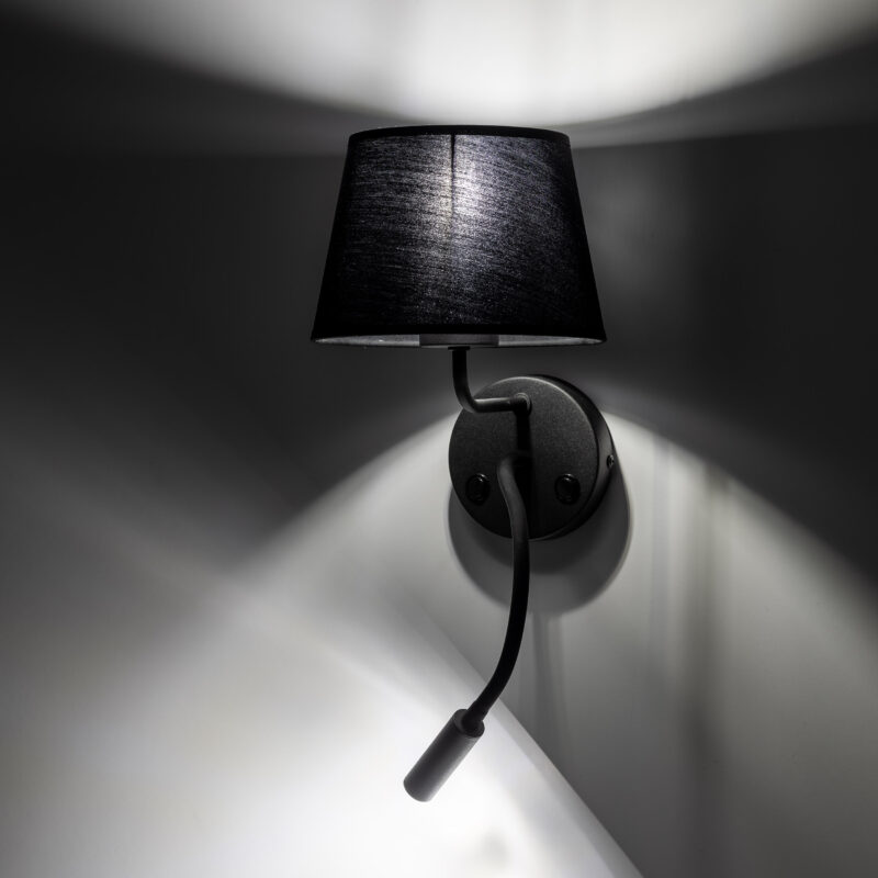 Kinkiet TK Lighting Maja Black E27 + G9 x2 - obrazek 3