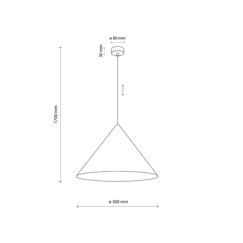 Lampa Wisząca TK Lighting Cono Orange x1 - obrazek 5