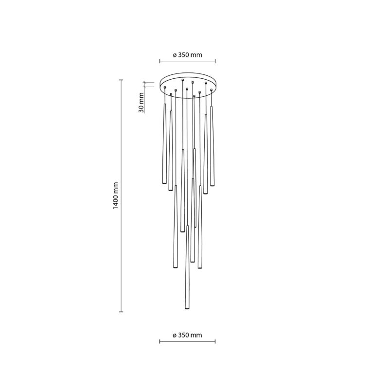 Lampa Wisząca TK Lighting Piano Brown 10 x10 - obrazek 7
