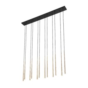 Lampa Wisząca TK Lighting Piano Black Gold 12 x12