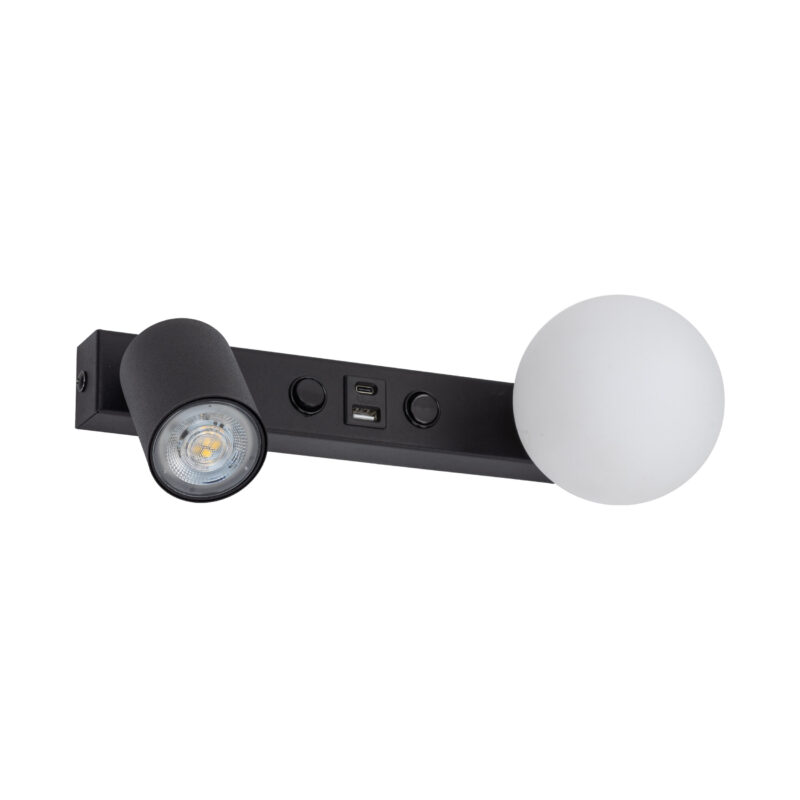 Kinkiet TK Lighting Vox + Ładowarka USB x2