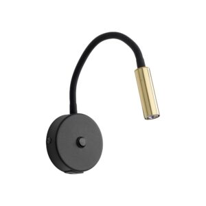Kinkiet TK Lighting Lagos Black/gold USB x1