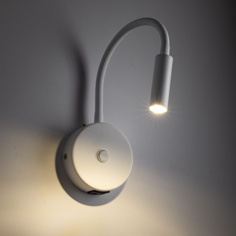 Kinkiet TK Lighting Lagos White USB x1 - obrazek 3