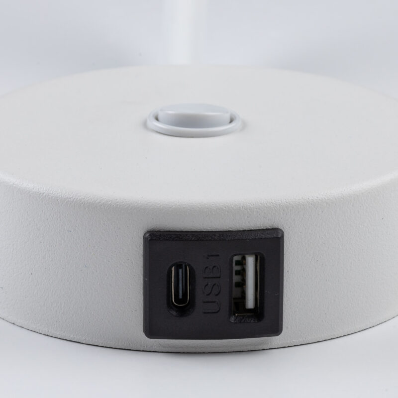 Kinkiet TK Lighting Lagos White USB x1 - obrazek 4