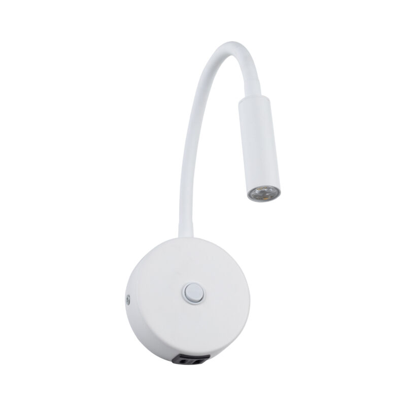 Kinkiet TK Lighting Lagos White USB x1 - obrazek 7