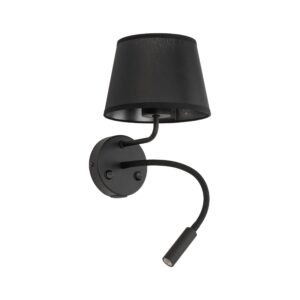 Kinkiet TK Lighting Maja Black E27+ G9 + USB x2