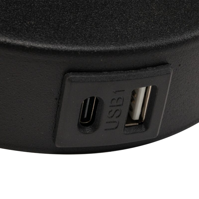 Kinkiet TK Lighting Maja Black E27+ G9 + USB x2 - obrazek 5