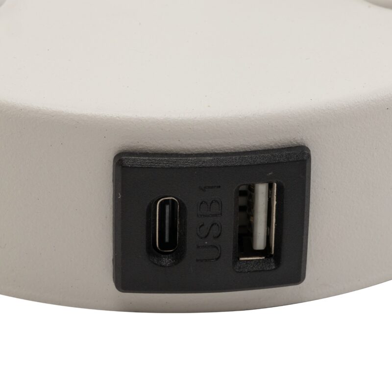 Kinkiet TK Lighting Maja White E27 + G9 + USB x2 - obrazek 5