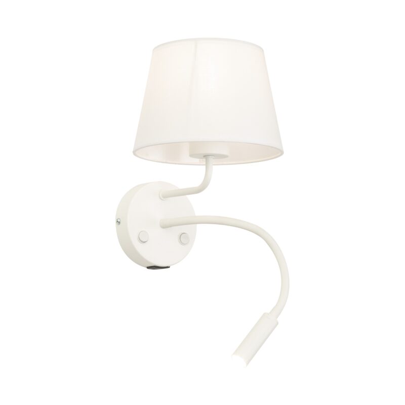 Kinkiet TK Lighting Maja White E27 + G9 + USB x2 - obrazek 8