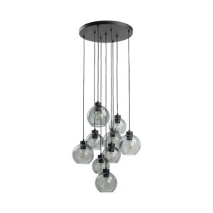 Lampa Wisząca TK Lighting Cubus Graphite Koło x9