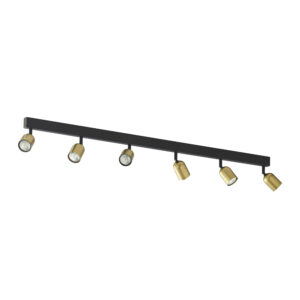 Lampa Sufitowa TK Lighting Top Black/gold x6
