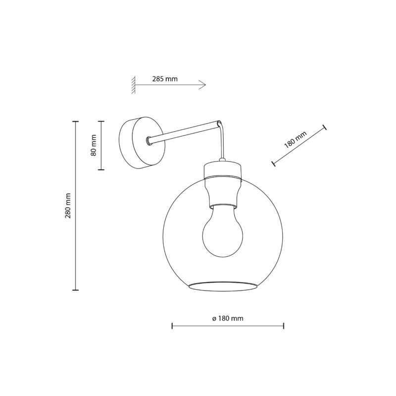 Kinkiet TK Lighting Cubus Transparent x1 - obrazek 8