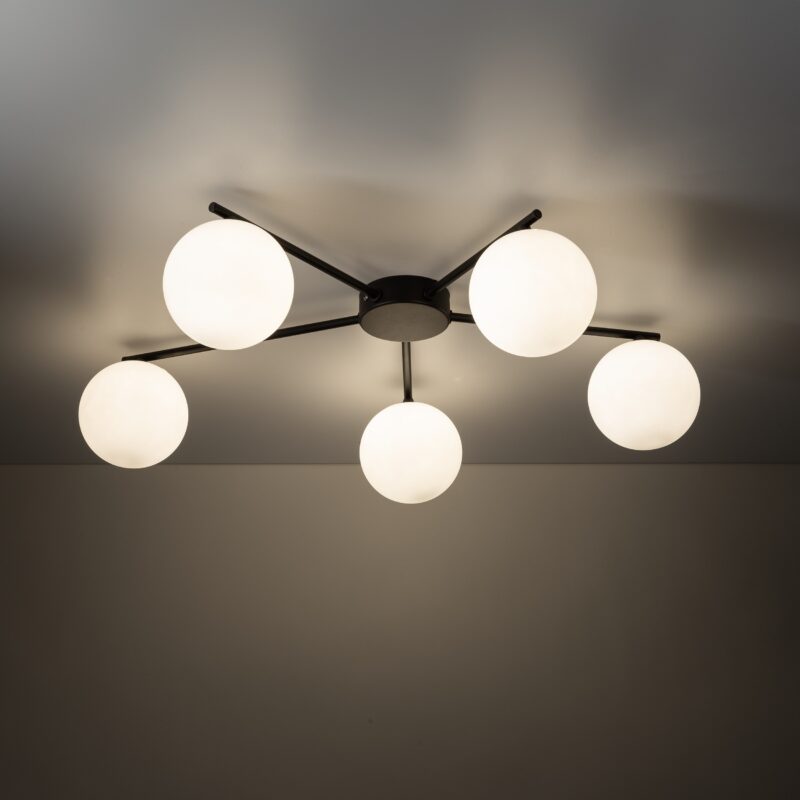 Lampa Sufitowa TK Lighting Elton Black x5 - obrazek 3