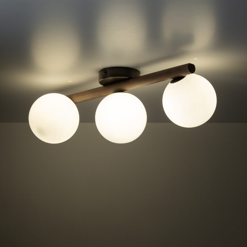 Lampa Sufitowa TK Lighting Estera Wood Orzech x3 - obrazek 4