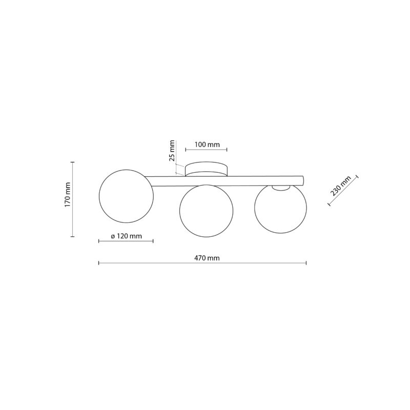 Lampa Sufitowa TK Lighting Estera Wood Orzech x3 - obrazek 7