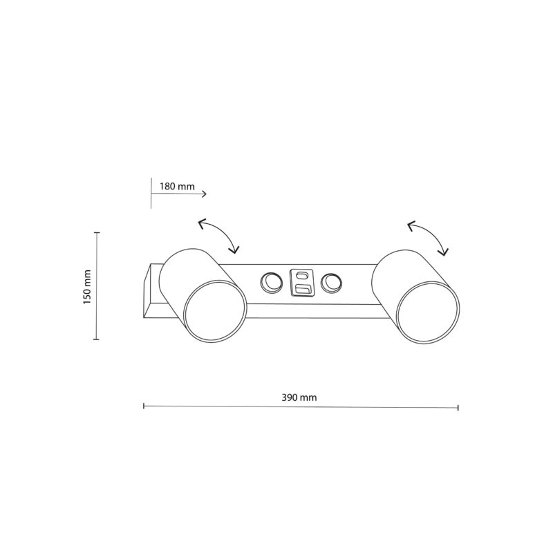 Kinkiet TK Lighting Top White Z USB x2 - obrazek 4