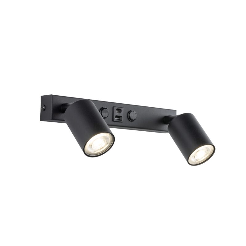 Kinkiet TK Lighting Top Black Z USB x2 - obrazek 4