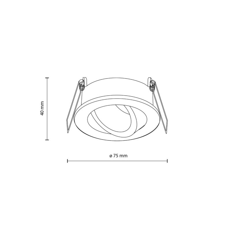 Oprawa TK Lighting Aura Black GU10 x1 - obrazek 9