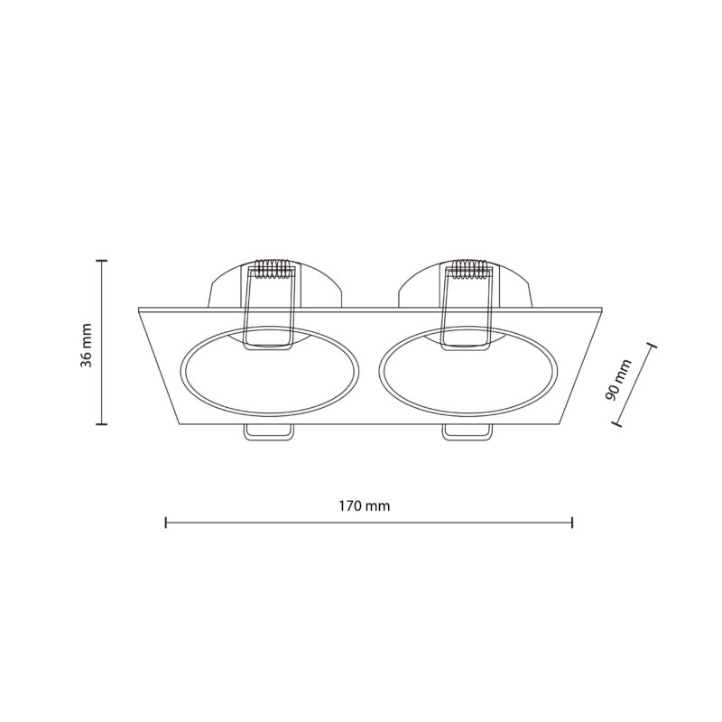 Oprawa TK Lighting Prisma Duo Black x2 - obrazek 8