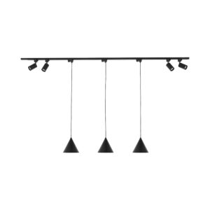 System szynowy TK Lighting Tracer Set Cono Black 148 x7