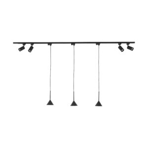 System szynowy TK Lighting Tracer Set Cono Mini Black 153 x7