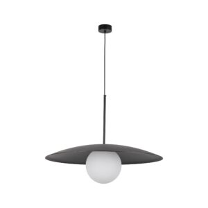 Lampa Wisząca TK Lighting Slate Black Glass x1
