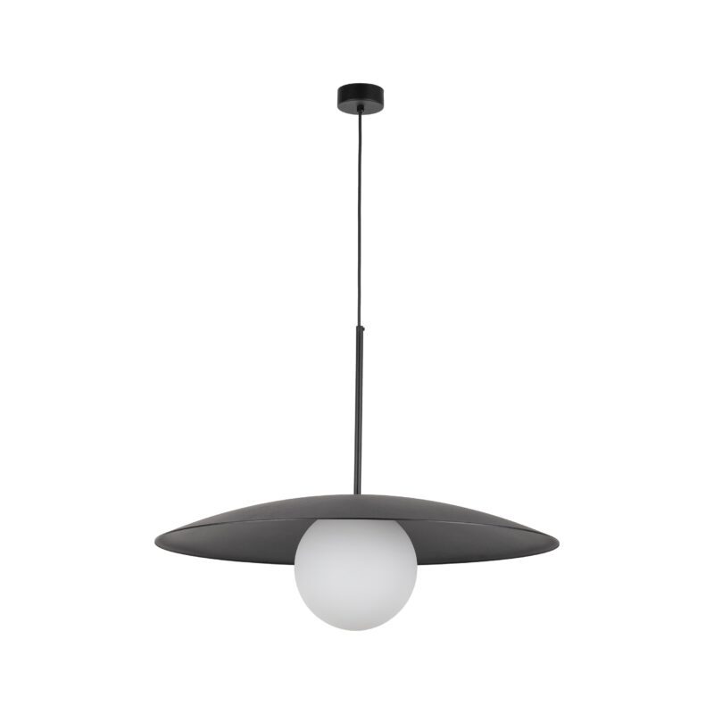 Lampa Wisząca TK Lighting Slate Black Glass x1