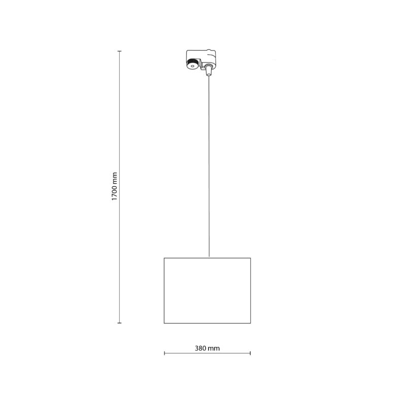 System szynowy TK Lighting Tracer Black 380 x1 - obrazek 4