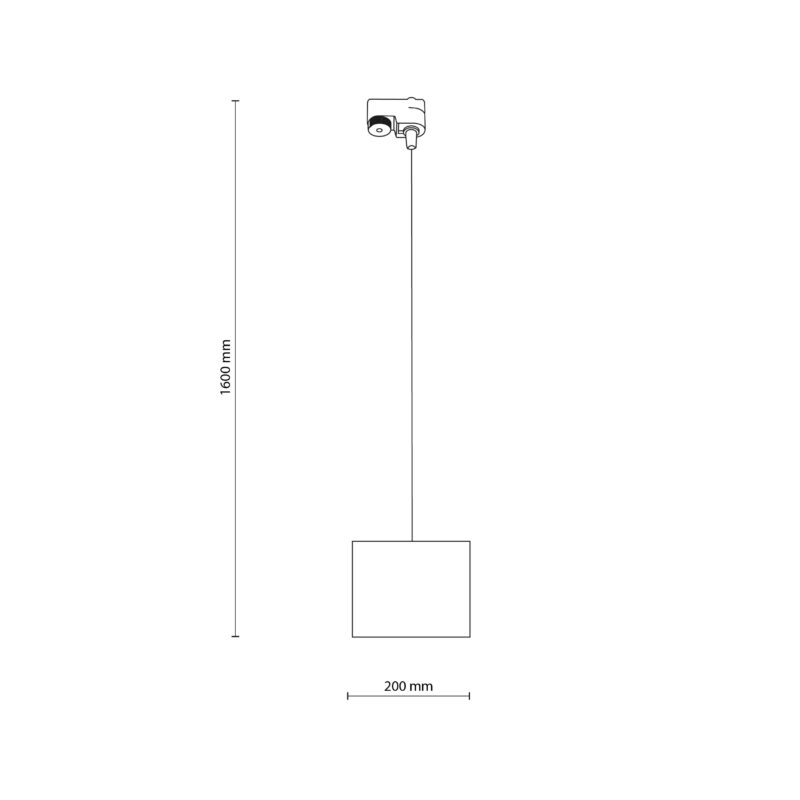 System szynowy TK Lighting Tracer Black 200 x1 - obrazek 4