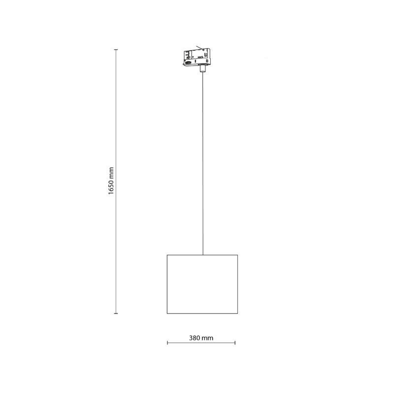 System szynowy TK Lighting Tracer Black 300 3-fazowy x1 - obrazek 4