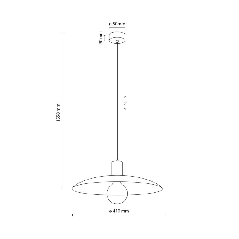 Lampa Wisząca TK Lighting Astra Black x1 - obrazek 6