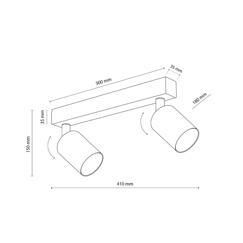 Lampa Sufitowa TK Lighting Nex White x2 - obrazek 6
