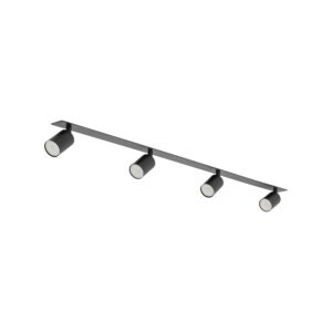 Lampa Sufitowa TK Lighting Nex Black Podtynkowa x4