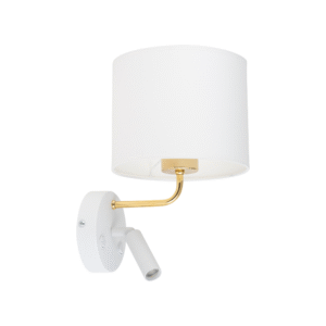 Kinkiet TK Lighting Richi White/gold E27 + G9 x2