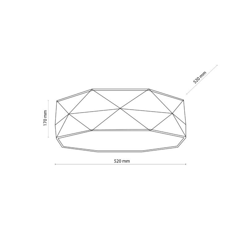 Lampa Sufitowa TK Lighting Kantoor White 520 x4 - obrazek 3