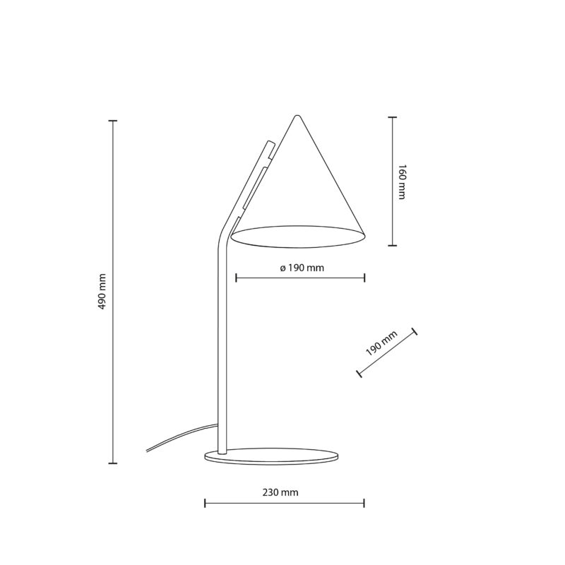 Lampka Nocna TK Lighting Cono Black x1 - obrazek 6
