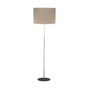 Lampa Podłogowa TK Lighting Umberto Linen Gold x1
