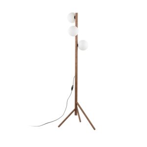 Lampa Podłogowa TK Lighting Estera Wood Orzech x3