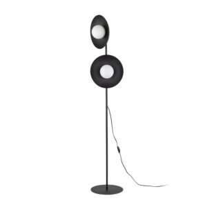 Lampa Podłogowa TK Lighting Slate Black Glass x2