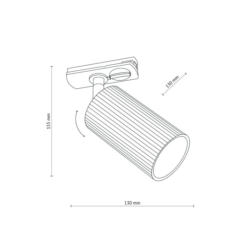 System szynowy TK Lighting Tracer Tune Black GU10 x1 - obrazek 4