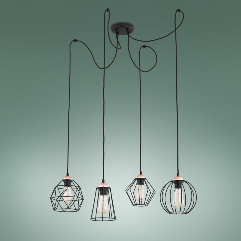 Lampa Wisząca TK Lighting Galaxy Pająk x4 - obrazek 3