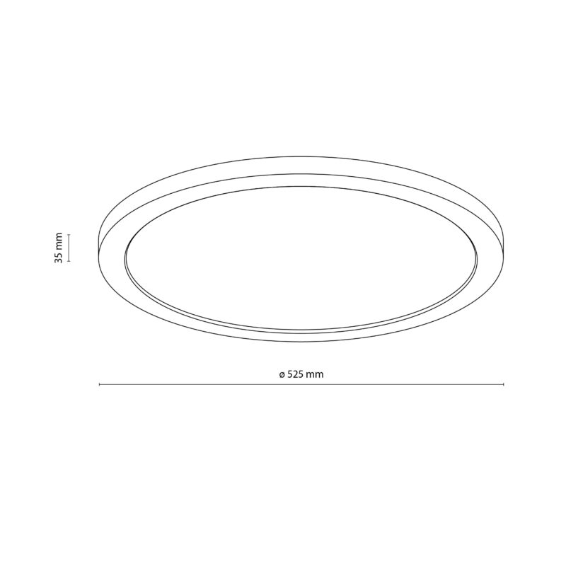 Plafon TK Lighting Aqua Wood Buk 500 45W LED x1 - obrazek 6