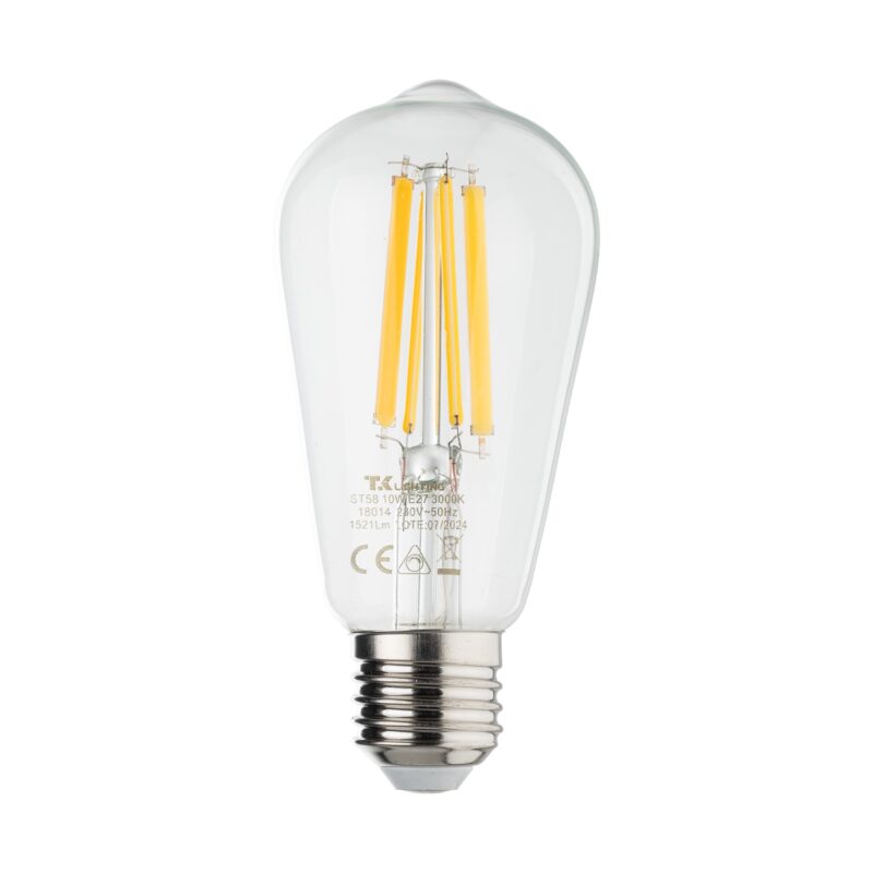 Żarówka TK Lighting E27 Clear 10W 3000K Dimmable