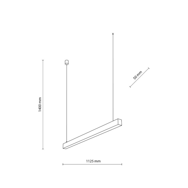 Lampa Wisząca TK Lighting Luxe Black LED x1 - obrazek 7