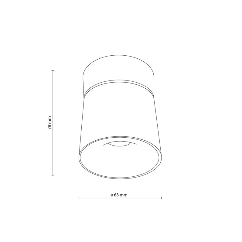 Spot TK Lighting Kyoto Black 7W x1 - obrazek 6