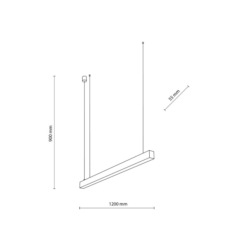 Lampa Wisząca TK Lighting Luxe Black Cct x1 - obrazek 7