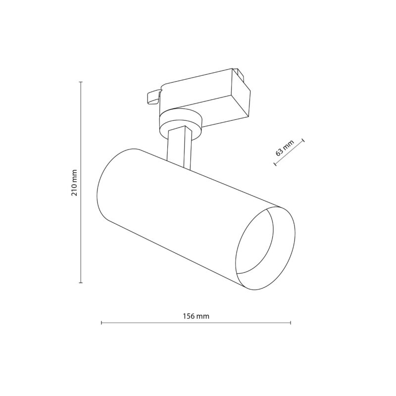 System szynowy TK Lighting Tracer Black Cct 10W x1 - obrazek 7