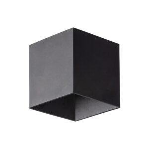 Kinkiet TK Lighting Cube Black LED IP54 x2